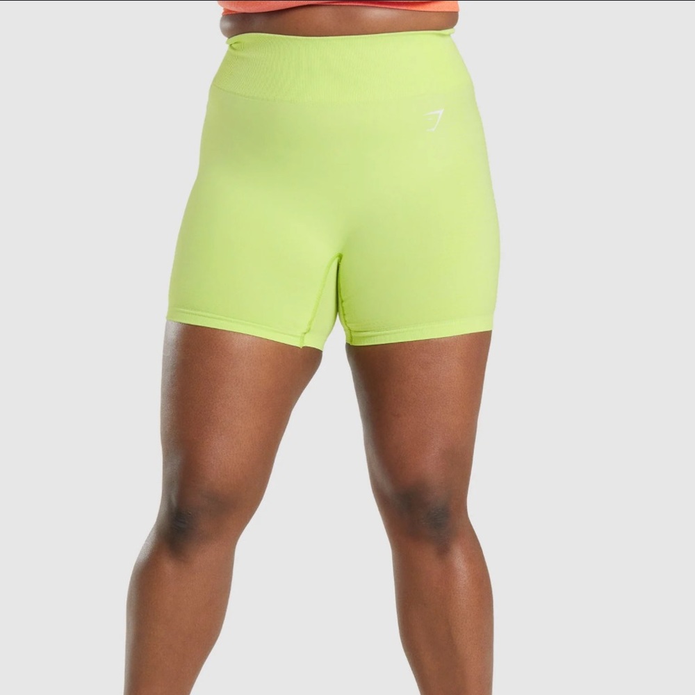 Yellow Marl Gymshark Shorts